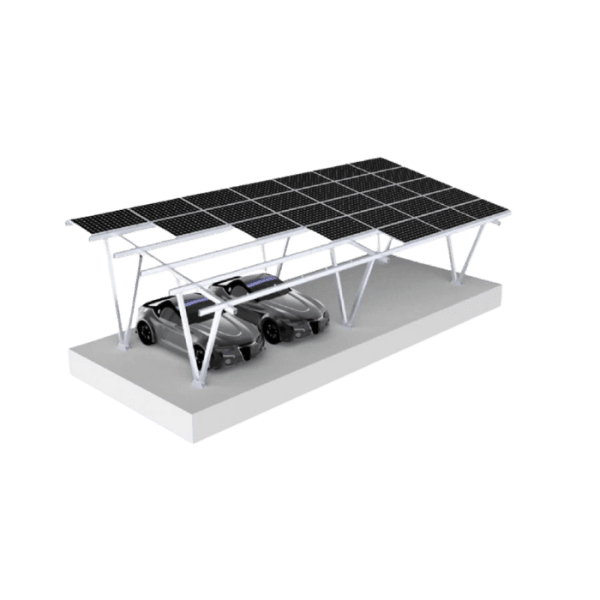 Цялостна алуминиева конструкция за соларен паркинг Enerack Carport